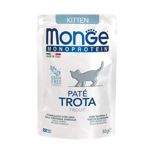 Monge - Natural Superpremium Monoprotein Kitten Trota 85 g