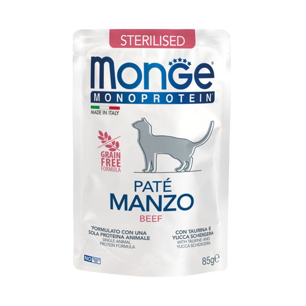 Monge - Natural Superpremium Monoprotein Sterilised Manzo 85 g