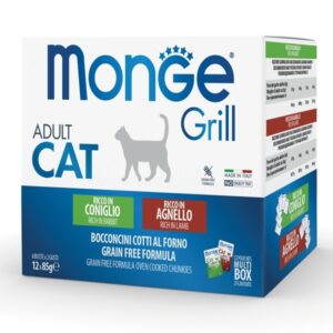 Monge - Grill Adult Multibox Mix Coniglio - Agnello 12 x 85 g