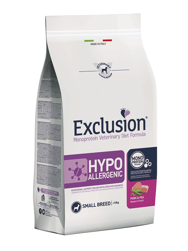 Exclusion - Diet Hypoallergenic Small Breed Maiale e Piselli