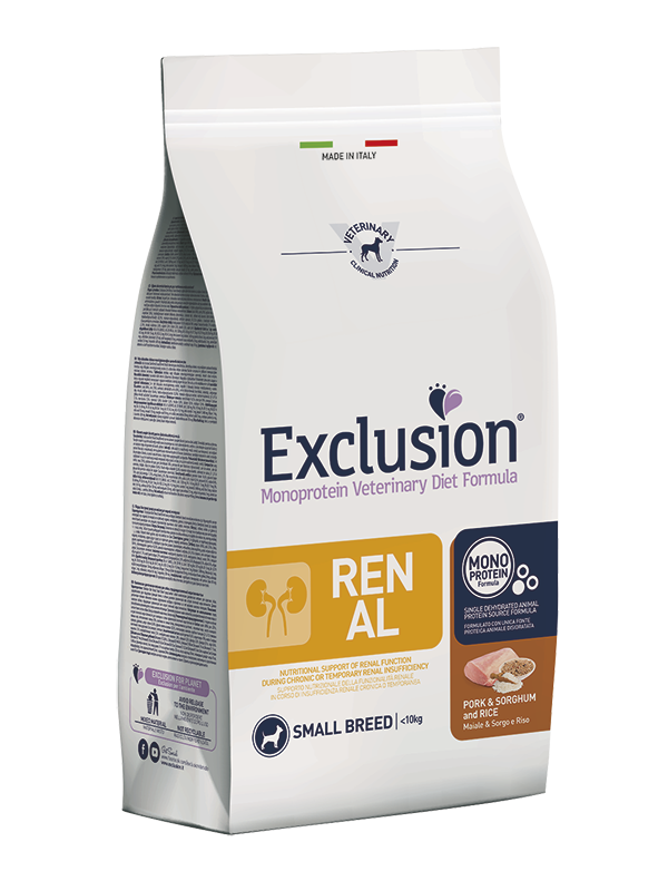 Exclusion - Diet Renal con Maiale, Sorgo e Riso 2 Kg
