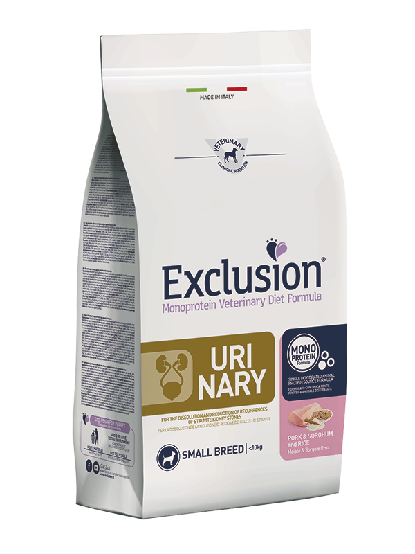 Exclusion - Diet Urinary con Maiale, Sorgo e Riso 2 Kg