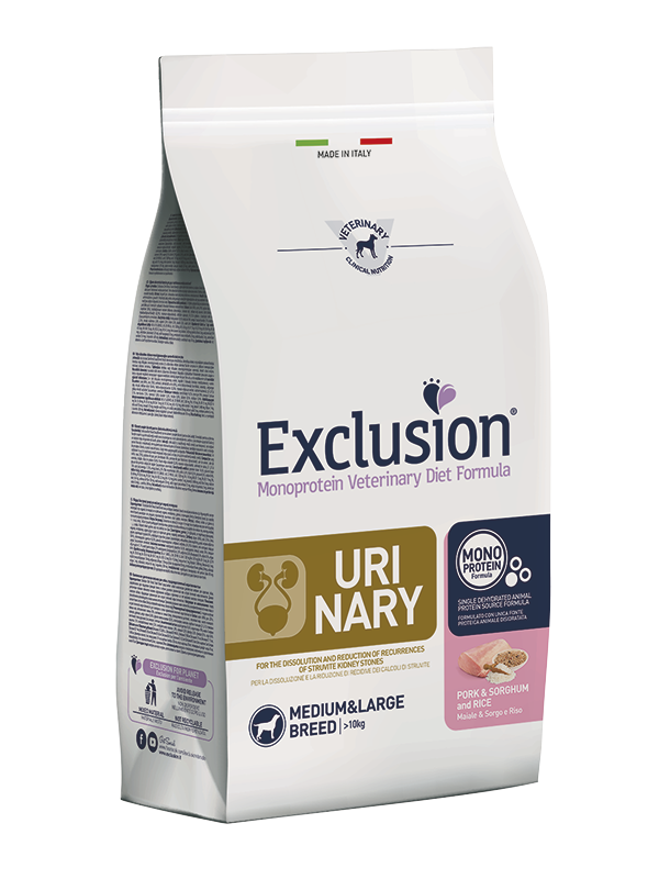 Exclusion - Diet Urinary con Maiale, Sorgo e Riso