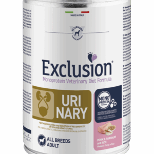 Exclusion - Diet Urinary Adult All Breeds con Maiale, Sorgo e Riso