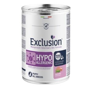 Exclusion - Diet Hypoallergenic Puppy & Junior Maiale e Piselli 400 g