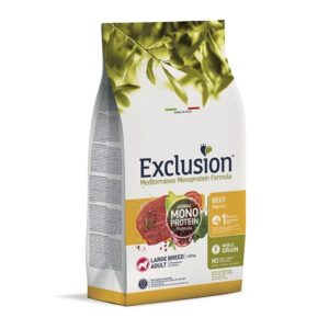 Exclusion - Mediterraneo Monoprotein Adult Large Breed con Manzo 12 Kg