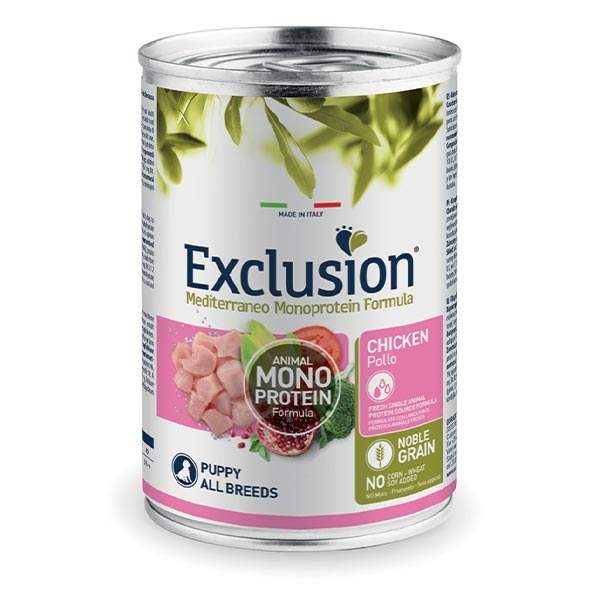 Exclusion - Mediterraneo Monoprotein Puppy All Breed con Pollo 400 g