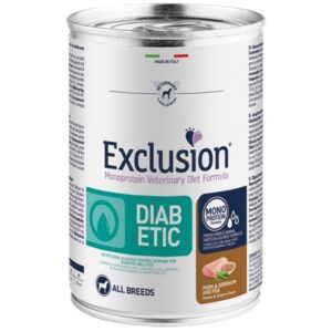 Exclusion - Diabetic Adult Monoproteico Pork&Sorghum and Pea - All Breeds 400 g