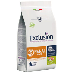 Exclusion - Diet Renal Cat Phase 1 Pork & Pea and Rice 1,5 Kg