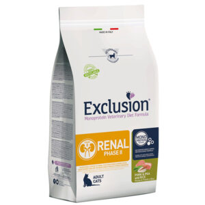 Exclusion - Diet Renal Cat Phase 2 Pork & Pea and Rice 1,5 Kg