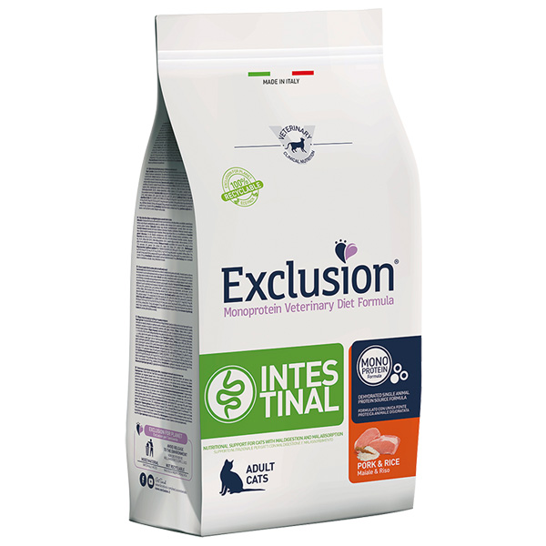 Exclusion - Diet Intestinal Cat Maiale e Riso 1,5 Kg