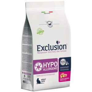 Exclusion - Diet Cat Hypoallergenic Maiale e Patate 1,5 Kg