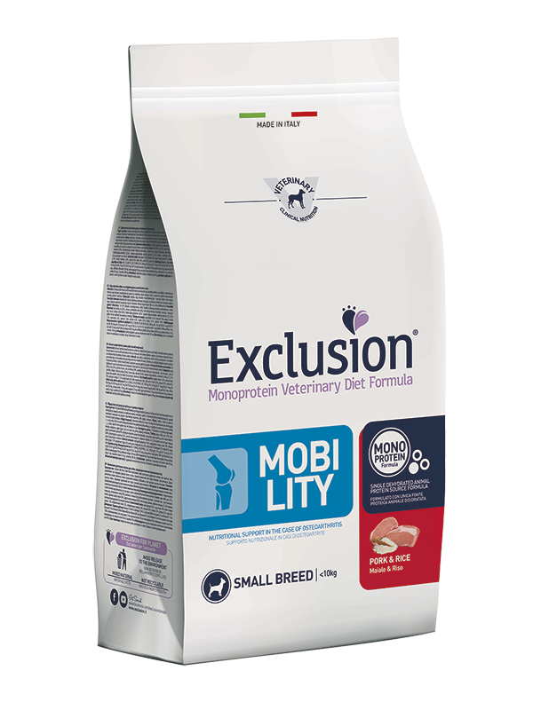 Exclusion - Diet Mobility Small Breed Maiale e Riso 2 Kg