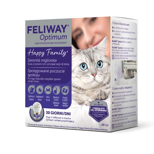 Ceva Salute Animale - Feliway Optimum Diffusore + Ricarica 48 ml