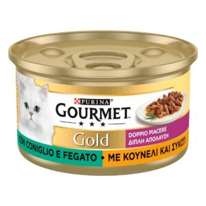 Gourmet Gold - Doppio Piacere con Coniglio e Fegato 85 g