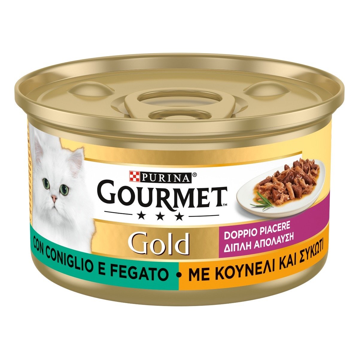 Gourmet Gold - Doppio Piacere con Coniglio e Fegato 85 g