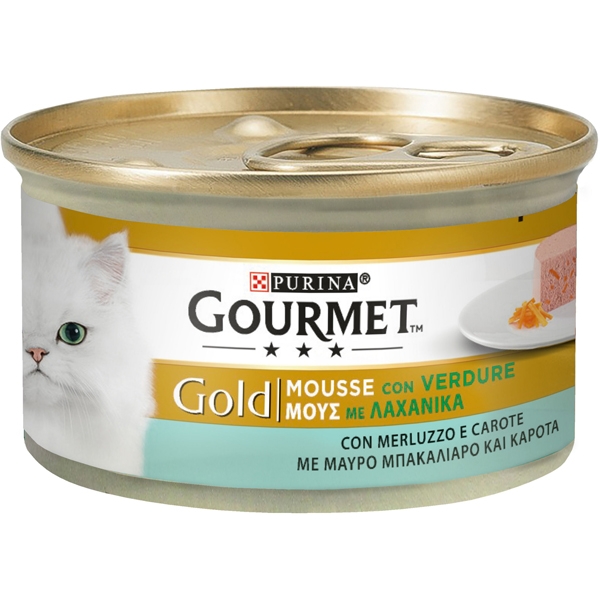 Gourmet Gold - Mousse - con Verdure Merluzzo e Carote 85 g
