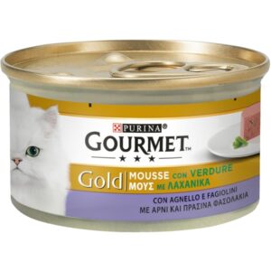 Gourmet Gold - Mousse - con Verdure, Agnello e Fagiolini 85 g