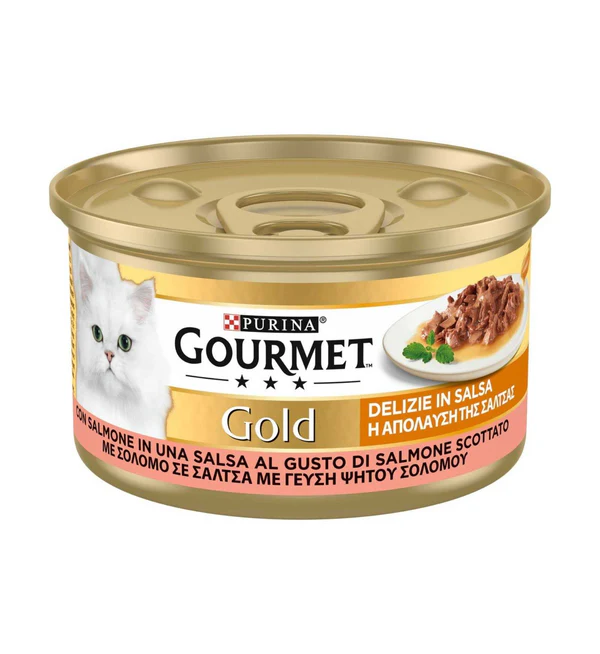 Gourmet Gold - Delizie in Salsa - con Salmone 85 g