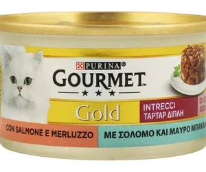 Gourmet Gold - Intrecci di Gusto - Salmone e Merluzzo 85 g