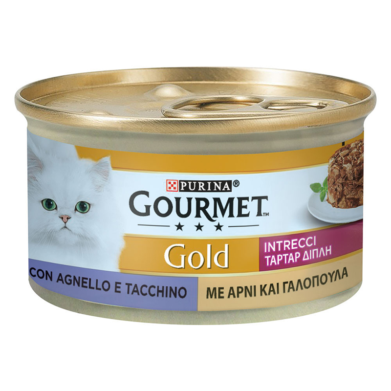 Gourmet Gold - Intrecci di Gusto - Tacchino e Agnello 85 g