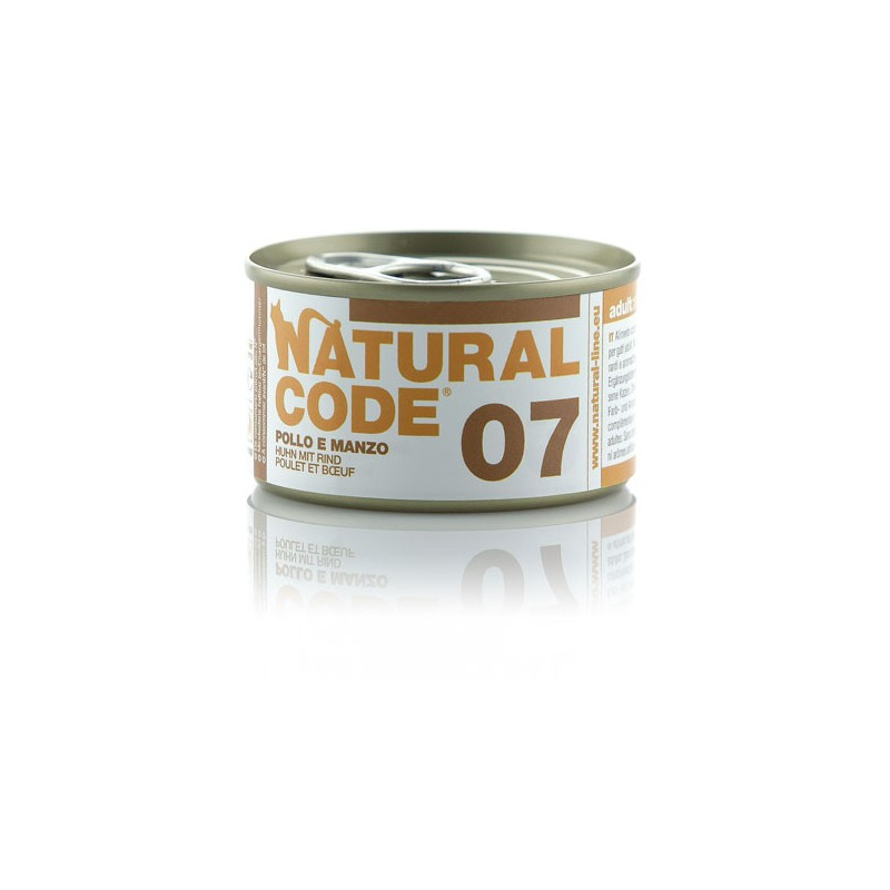 Natural Code - Gatto 07 Pollo e Manzo 85 g