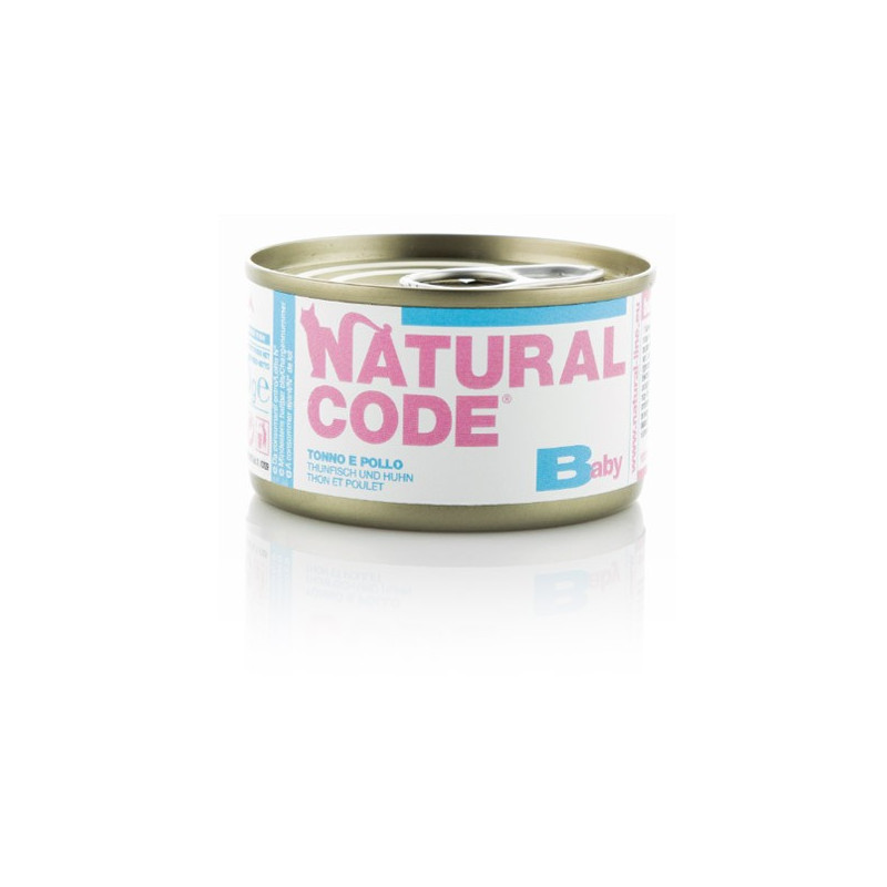 Natural Code - Gatto Baby Tonno e Pollo 85 g