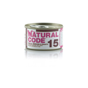 Natural Code - Gatto 15 Pollo Verdure e Fegato 85 g