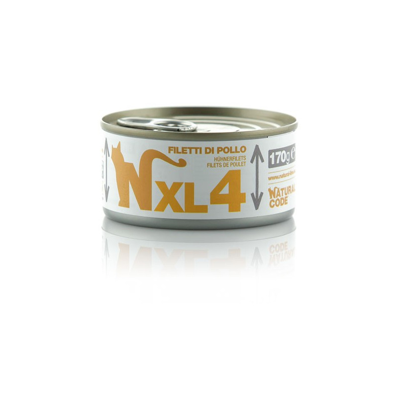 Natural Code - Gatto XL 04 Filetti di Pollo 170 g