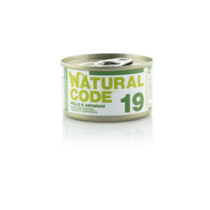 Natural Code - Gatto 19 Pollo Asparagi e Riso 85 g