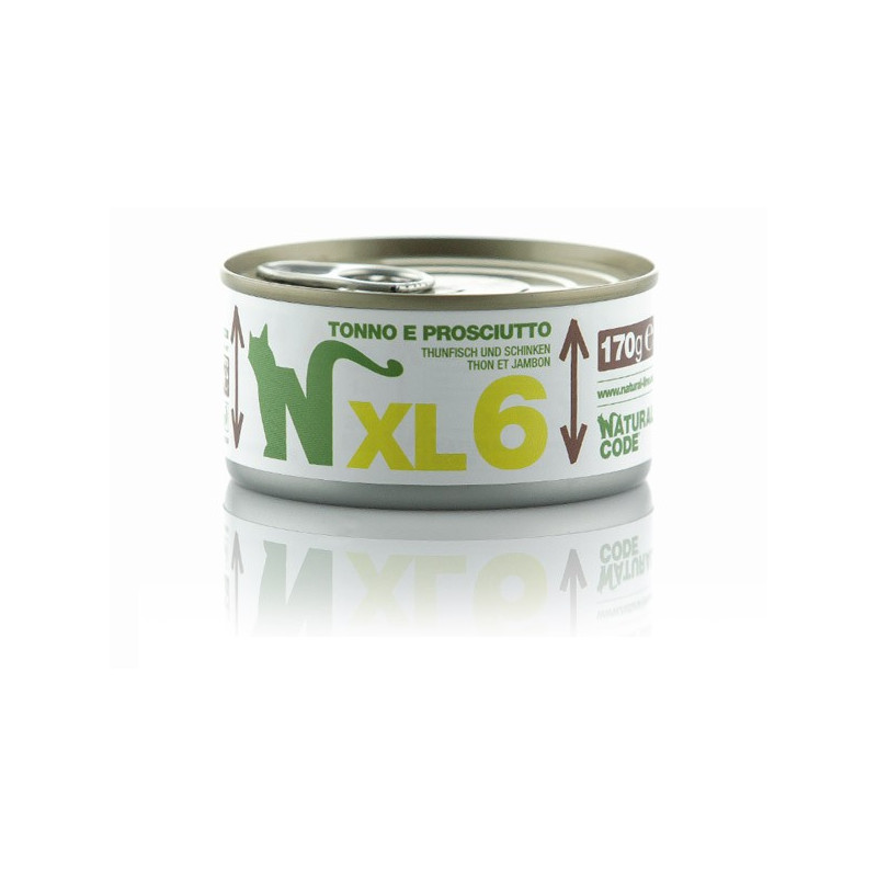 Natural Code - Gatto XL 06 Tonno e Prosciutto 170 g