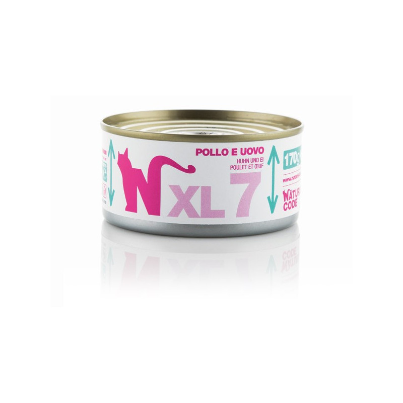 Natural Code - Gatto XL 07 Pollo e Uovo 170 g