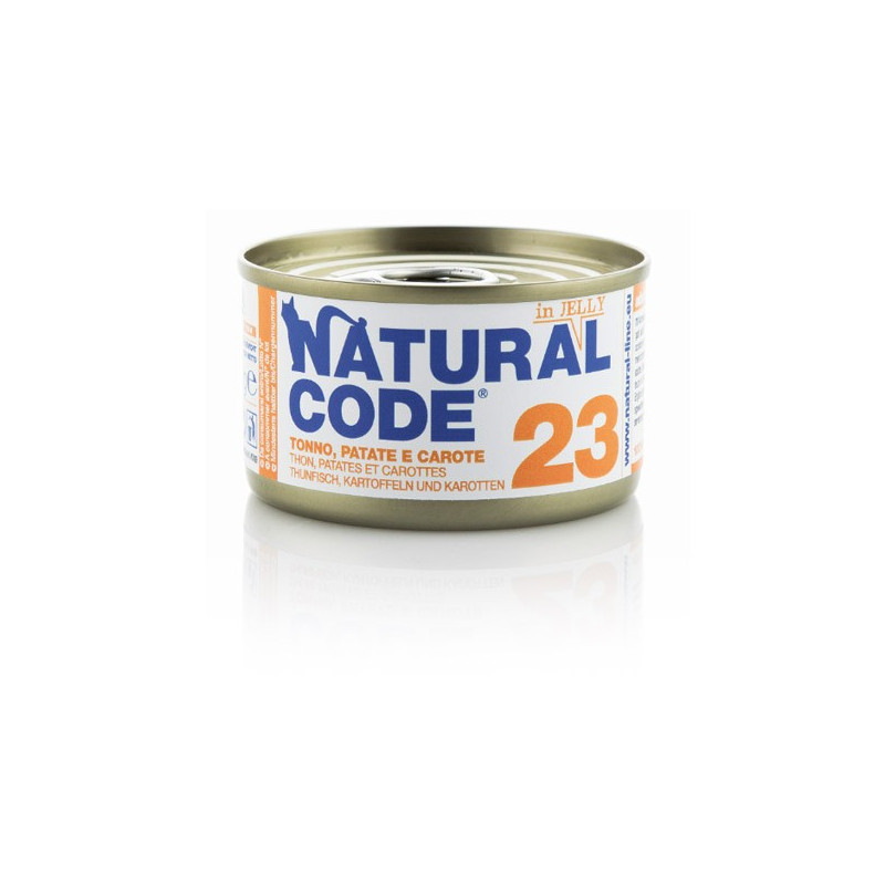 Natural Code - Gatto 23 Tonno Patate e Carote in Jelly 85 g