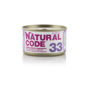 Natural Code - Gatto 33 Tonno Orata e Amaranto in Jelly 85 g