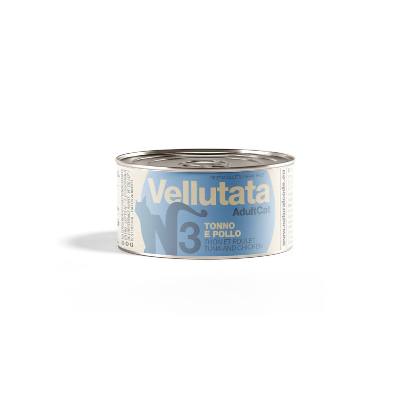 Natural Code - Gatto Vellutata 3 Tonno e Pollo 85 g