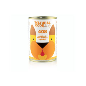 Natural Code - For Dog 408 Agnello, Riso Basmati e Mango 400 g