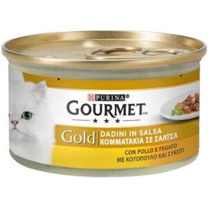 Gourmet Gold - Dadini in Salsa - Pollo e Fegato 85 g