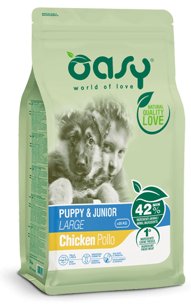 Oasy - Lifestage Puppy Large con Pollo 12 Kg