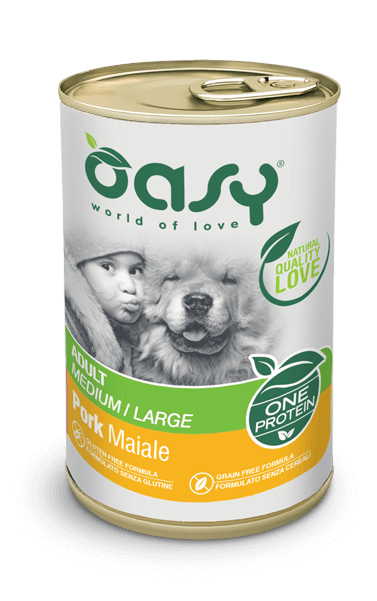 Oasy - One Protein Adult Medium/Large Maiale 400 g