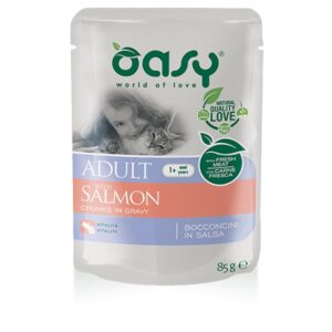 Oasy - Bocconcini in Salsa Adult con Salmone 85 g