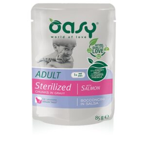 Oasy - Bocconcini in Salsa Adult Sterilized con Salmone 85 g