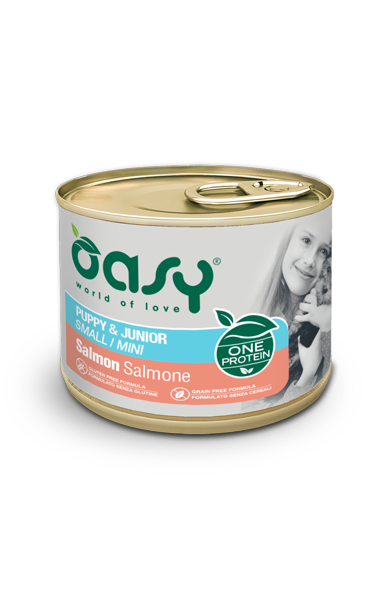 Oasy - One Protein Puppy & Junior Small/Mini Salmone 200 g
