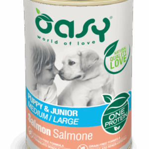 Oasy - One Protein Puppy & Junior Medium/Large Salmone 400 g