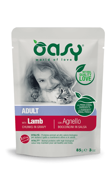 Oasy - Bocconcini in Salsa Adult con Agnello 85 g