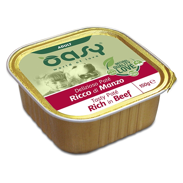 Oasy - Delizioso Patè Ricco di Manzo 150 g
