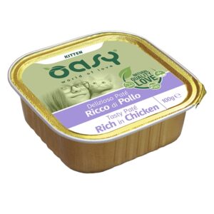 Oasy - Kitten Delizioso Patè Ricco di Pollo 100 g