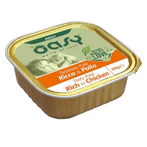 Oasy - Gatto Delizioso Patè Ricco di Pollo 100 g