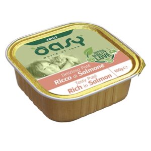 Oasy - Gatto Delizioso Patè Ricco di Salmone 100 g