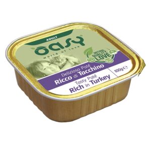 Oasy - Gatto Delizioso Patè Ricco di Tacchino 100 g