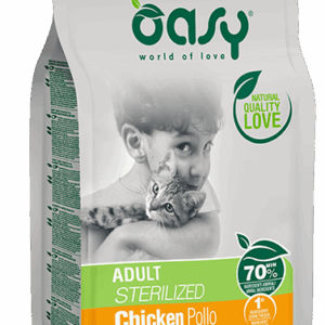 Oasy - Lifestage Gatto Adult Sterilized Pollo 1,5 Kg